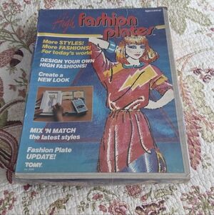 Tomy 1984 High Fashion Plates Design Set